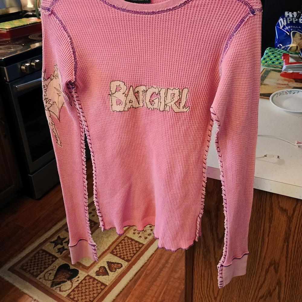 DC Pink and Purple Ribbed Top